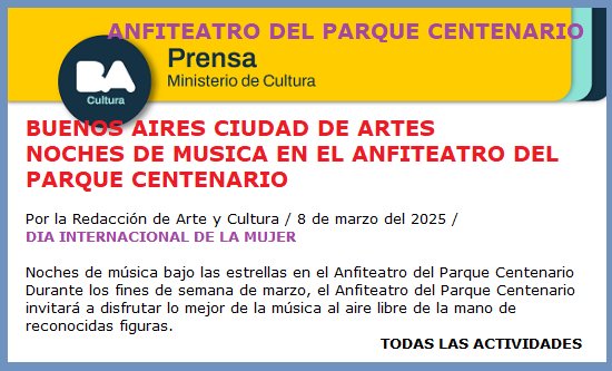 MUSICA PARQUE CENTENARIO